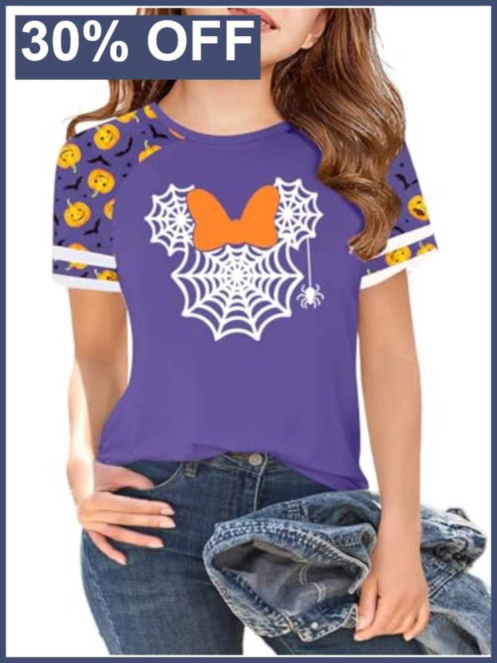 Kids Halloween Tee Spooky Ghost Graphic Pumpkin Short Sleeve